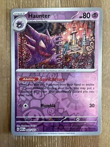 JCC Pokémon Haunter Escarlata y Violeta - 151 093/165 Holo Inverso Poco Común Casi Nuevo - Imagen 1 de 2