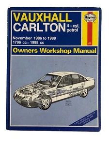 Vauxhall Carlton Haynes Service Repair Workshop Manual 1986 - 89 1796 cc 1998cc - Picture 1 of 9