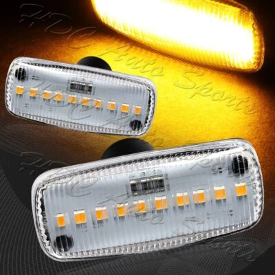 For Jeep Grand Cherokee/Patriot/Compass Clear Lens Amber LED Side Marker Lights - Image 1 of 4