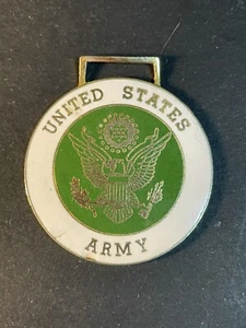 United States Army Watch Fob Enamel On Metal - Chips - Picture 1 of 7