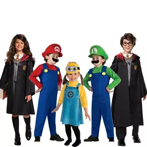 Super Mario / Harry Potter / Minions Cosplay Kostüm Jungen Mädchen Karneval - Picture 1 of 102