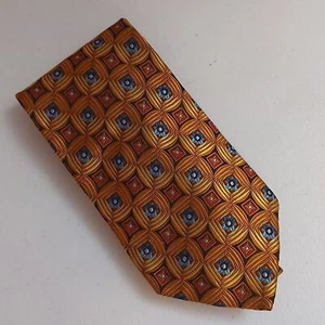 BACHRACH Italy Multicolor Optical Illusion Floral Brocade Silk Men's Tie - Picture 1 of 5