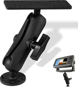 Soporte de cardán buscador de peces de aluminio con bola tamaño 1,5"/C para Garmin, Lowrance - Imagen 1 de 9