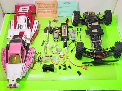 Vintage RC Car Kyosho Turbo Optima With 2 Bodies Full Chain DriveAnd Electronics - Image 1 of 4