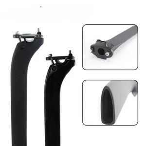 Full Carbon Fiber MTB Bicycle Seatpost 0/25 Offset 350mm Road Bike Seat Tube - Picture 1 of 24