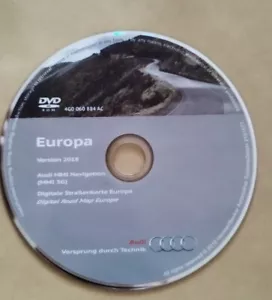 Audi Original Navigation DVD MMI 3G Basic B-Navi Deutschland+Westeuropa 2018! - Bild 1 von 2