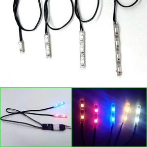 Flash LED Luce Polizia per RC Auto 1/10 Crawler Drift 1/14 Tamiya Camion 1/24 1/18 - Foto 1 di 32