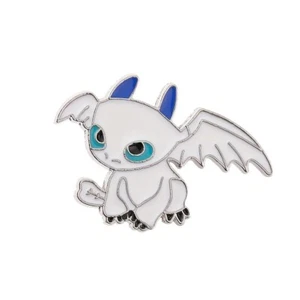 Light Fury Dragon 1,25 Zoll breit Emaille Metall Pin - Bild 1 von 1