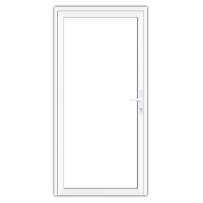 Nebeneingangstür Glastür Nebentür Komplettglas Aluminium innenöffnend Klarglas - Bild 1 von 3