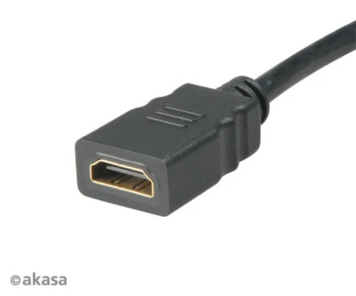 Akasa AK-CBHD10-25BK HDMI to Mini HDMI Adaptor Cable - Image 1 of 2