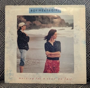 BOY MEETS GIRL WAITING FOR A STAR TO FALL 1988 RCA 45RPM -- NM w/Pic Sleeve - Picture 1 of 4