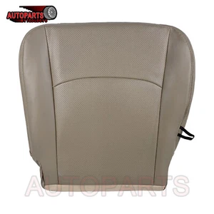 2009-2012  For Dodge Ram 1500 2500 3500 Driver Lower Perf Leather Seat Cover Tan - Picture 1 of 8