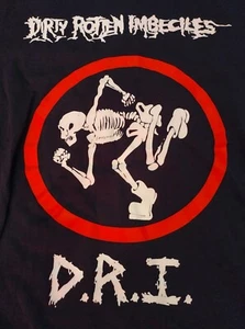 Dirty Rotten Imbeciles 2016 Tour T-Shirt Adult Size XL Punk Rock Black - Picture 1 of 5