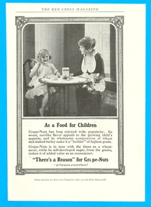 1918 POST GRAPE NUTS cereal breakfast mom and daughter antique PRINT AD grocers - Picture 1 of 3