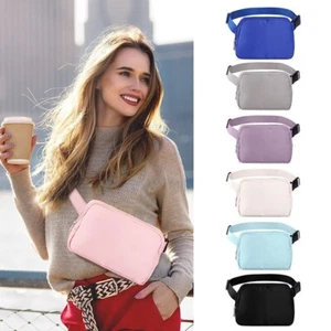Men Women Belt Fanny Pack Waist Bag Hip Pouch Sport Running Camping Chest Bag - Picture 1 of 16