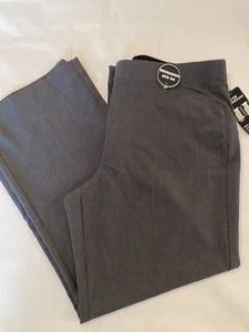 NWT Counterparts  Dress Pants Womens 16 P Petite Gray Slimming No gap Waist A - Picture 1 of 7