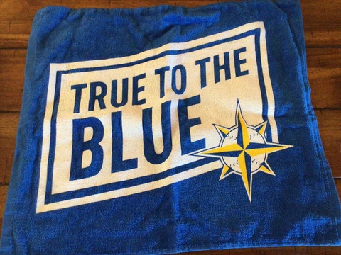 True to the Blue 2021 Seattle Mariners Rally Towel Throwback Colors SGA New Cover