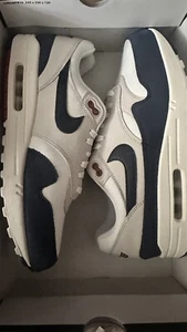 Nike Air Max 1 LX Rugged White With Blue - UK 10 RRP 189.99 - Picture 1 of 5