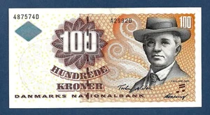 (DN) Denmark 100 Kroner 1999 Prefix A2 P-56a EF - Picture 1 of 2