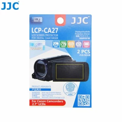 JJC LCP-CA27 Film Screen Display Protector for CANON 2.7" LCD Camcorders x2 - Image 1 of 4