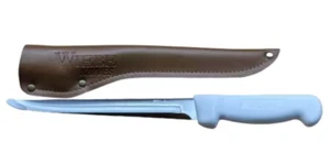 Cuchillo de filete Wiebe Mila 8" con funda cuchillos de pesca aparejos de cocina - Imagen 1 de 12