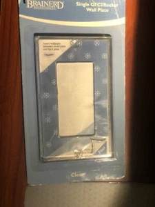 Brainerd Studio Single GFCI/Rocker Acryleinsatz Tapete zum Anpassen #64613  - Bild 1 von 2