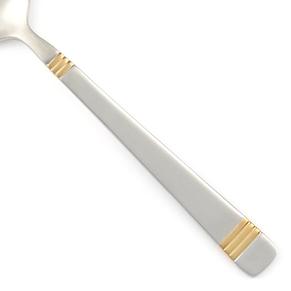 Splendide SPL9 Stainless 18/8 Gold Accent Bands Silverware CHOICE Flatware - Image 1 of 1