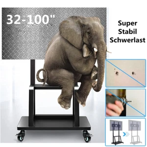 32-100" Soporte TV Ruedas Soporte Universal Móvil Carro Grande Soporte TV  - Imagen 1 de 15