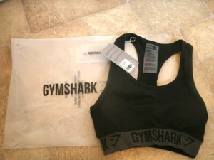 Gymshark Sport BH UK Damen Gr. XS schwarz NEU mit Etikett! gepolstert - Bild 1 von 12