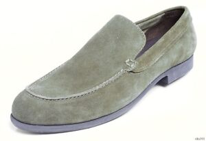 COLE HAAN men's dark green shoes suede 'Folsom' slip-on loafers 11 new classy