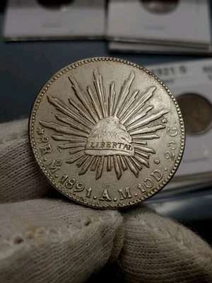 GRAN REMAKE 1X1-ANTIGUA NOVEDAD PLATA PL. (1891) 8R.Mo A.M 10D. Peso México) Foto 1 de 4