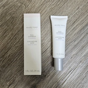 New in Box Mary Kay Full Coverage Foundation Bronze 808 - 379100 Free Shipping - Picture 1 of 8