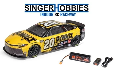 LOSI 1122520 1/12 NASCAR RC Race Car Christopher Bell #20 2025 DEWALT Toyota AWD - Image 1 of 4