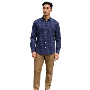 Camisa Mizzen Principal Sotavento Grande L Ajustada Calce Clásico Vestido Preppy Rayas Informal - Imagen 1 de 10
