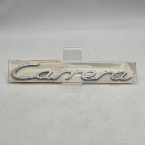Genuine OEM 1996 PORSCHE 911 993 Carrera Script Logo Emblem Badge 993559237024PU - Picture 1 of 6