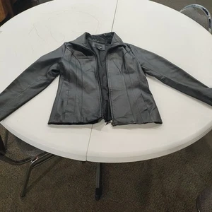 Damen Echtleder schwarz Größe Small East 5th Jacke - Bild 1 von 7