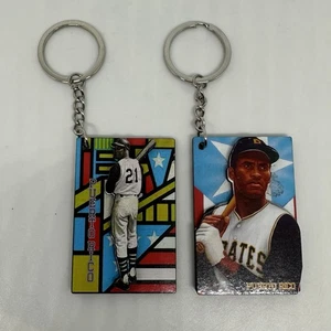 Puerto Rico Roberto Clemente Ring Keychain 2 Pack. - Picture 1 of 5