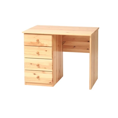 Marcus Schreibtisch 92/110er | 4-Schubladen | 100% Bio Kiefer Massivholz - Bild 1 von 3