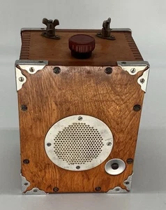 Caja telégrafo teléfono eléctrico occidental patente 1894 manivela de llamada ferroviaria vintage - Imagen 1 de 12