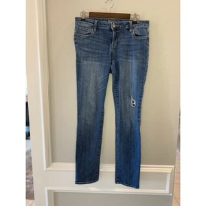 Kut from the Kloth Distressed Mid Rise Straight Leg Größe 8 Jeans - Bild 1 von 6