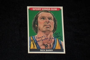 HOF RICK BARRY 2009 SPORTKINGS SIGNED AUTOGRAPHED CARD #112 WARRIORS - Picture 1 of 1