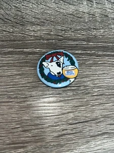 Vintage Christmas Bud Light Spuds Mackenzie 1980’Anheuser Busch Button-Co 1.25" - Picture 1 of 3