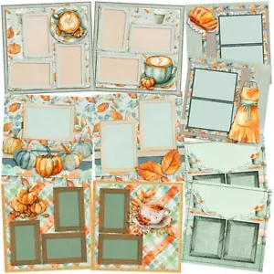 PUMPKIN LATTE - Set di layout per album di ritagli - Foto 1 di 6