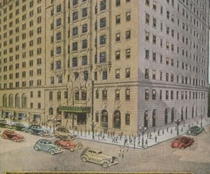 New Hotel Monteleone New Orleans Louisiana autos c1930 linen postcard B58 - Picture 1 of 3