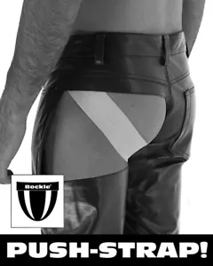 Bockle® PUSH- JOCK STRAP FAUX GAY-ZIP Kunstlederhose mit durchgehendem Zip - Bild 1 von 4