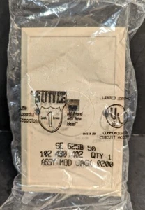 Vintage 1980er Suttle Lt. Beige Telefon Wandbuchse Modular SE 625B 50 USA - Bild 1 von 5