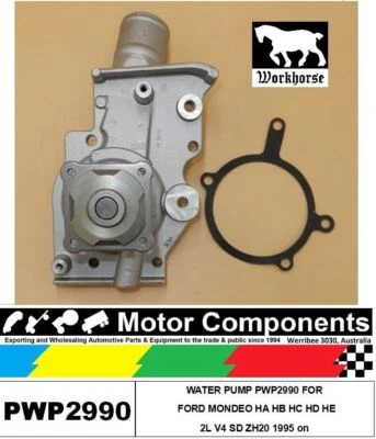 WATER PUMP PWP2990 FOR  FORD MONDEO HA HB HC HD HE 2L V4 SD ZH20 1995 on - image 1 of 3