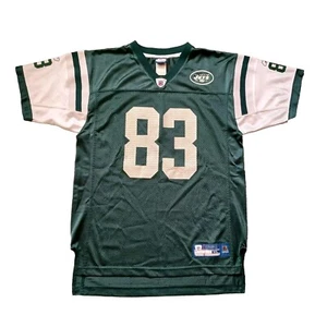 New York Jets Santana Moss Jersey #83 Youth 14 16 Extra Large Green NFL Reebok - Picture 1 of 20