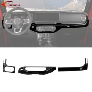 3x Kit de cubierta de control de aire/faro de consola central negro para Wrangler JL JT 2024+ - Imagen 1 de 12