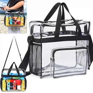 Clear Shoulder Crossbody Bag Stadium Approved See Through Transparent Handbag - Picture 1 of 5